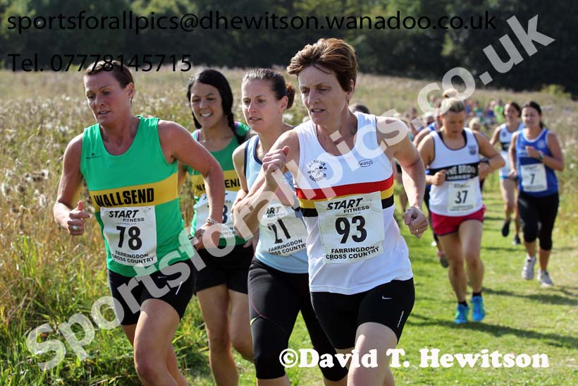 Senior womens Sunderland Harreirs Cross Country. Photo: David T. Hewitson/Sports for All Pics